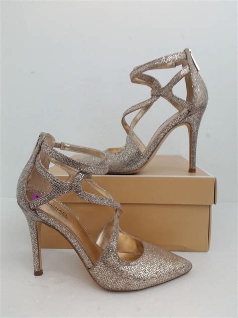 michael kors catia pump gold|Michael Kors Catia Crisscross Gold Pumps Heels .